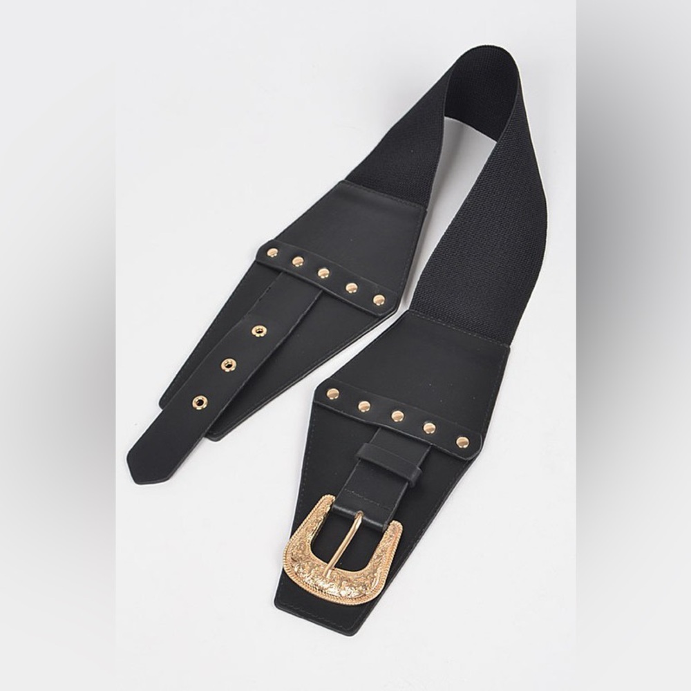 52B. Metal Buckle Stretch Belt - Picture 4 of 8